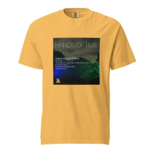 Kalvin Kristi Hands Of Time Artwork Tee - Mustard