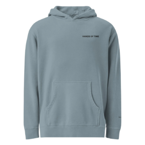 Kalvin Kristi Hands Of Time - Minimal Hoodie (Slate Blue)